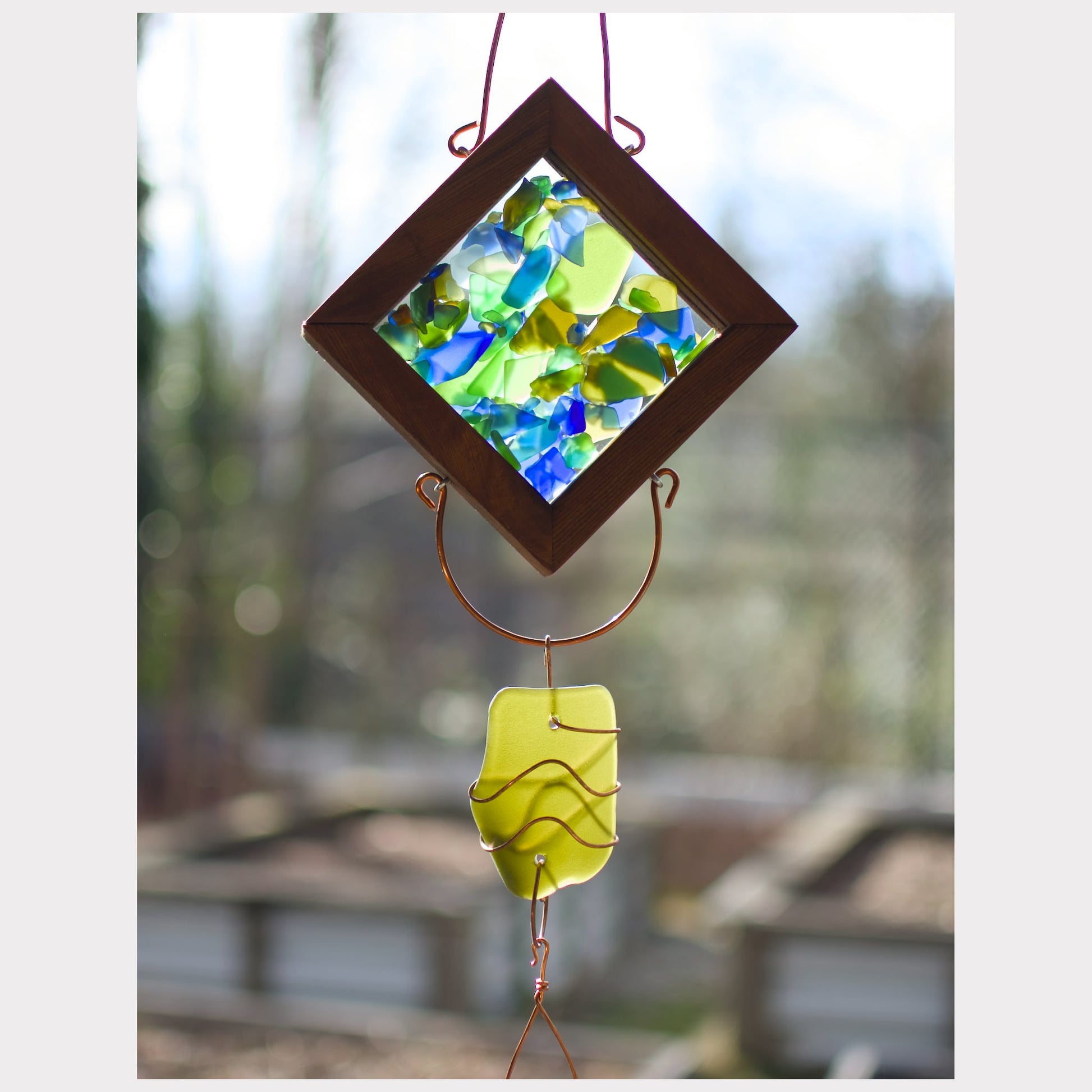 detail, kaleidoscope wind chime