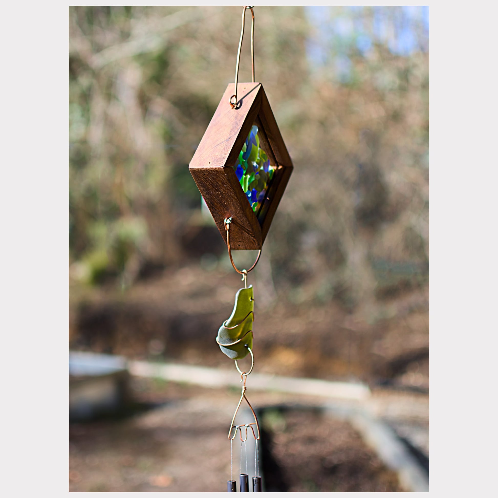 sideview, kaleidoscope wind chime