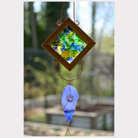 detail, kaleidoscope wind chime