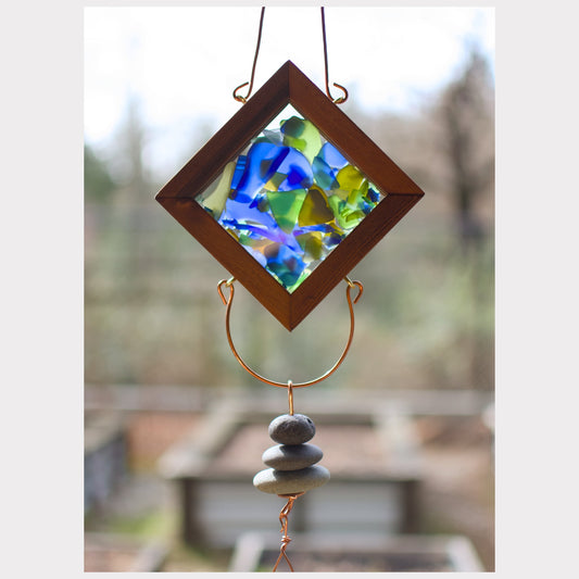 detail, kaleidoscope wind chime