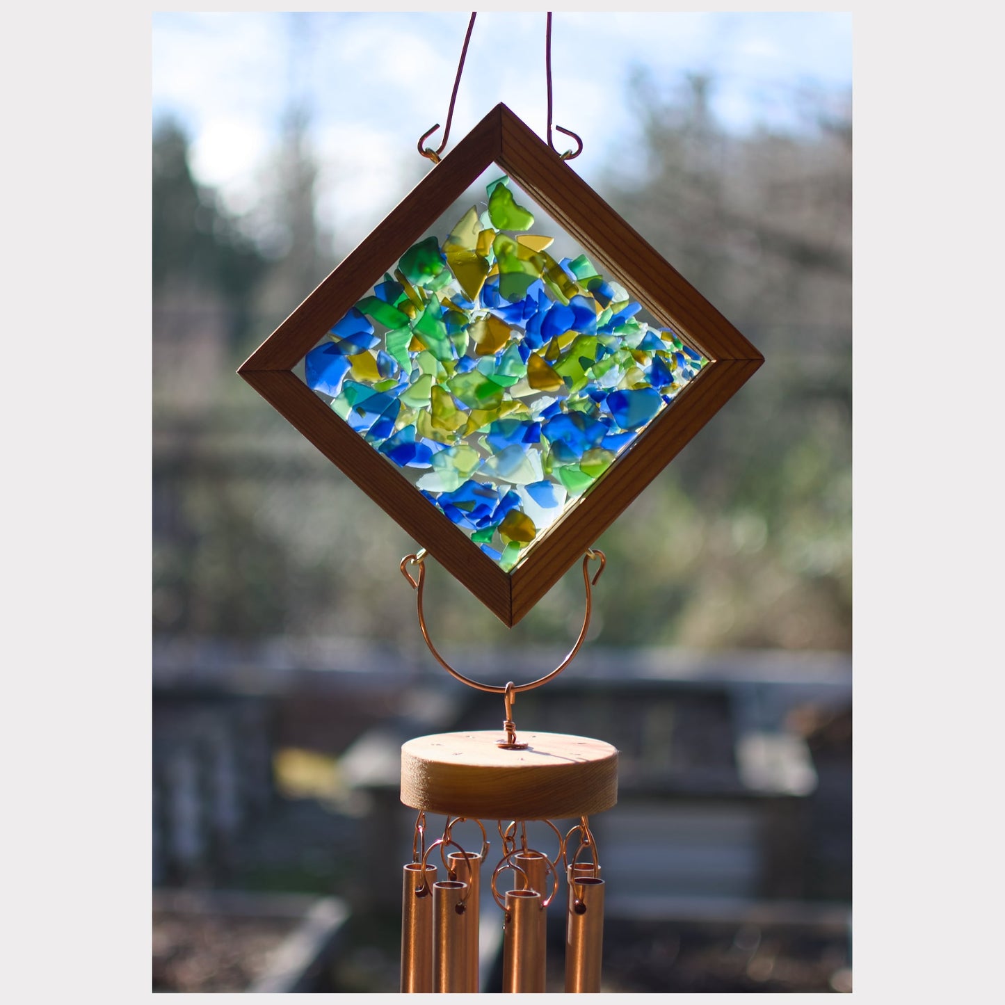 detail, kaleidoscope wind chime