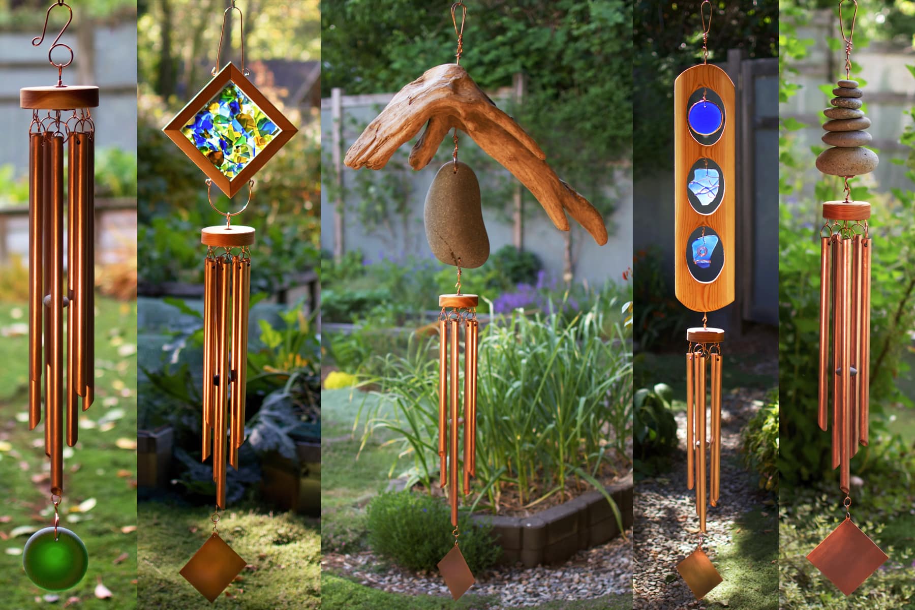Banner image of misc. Coast Chimes' wind chimes.