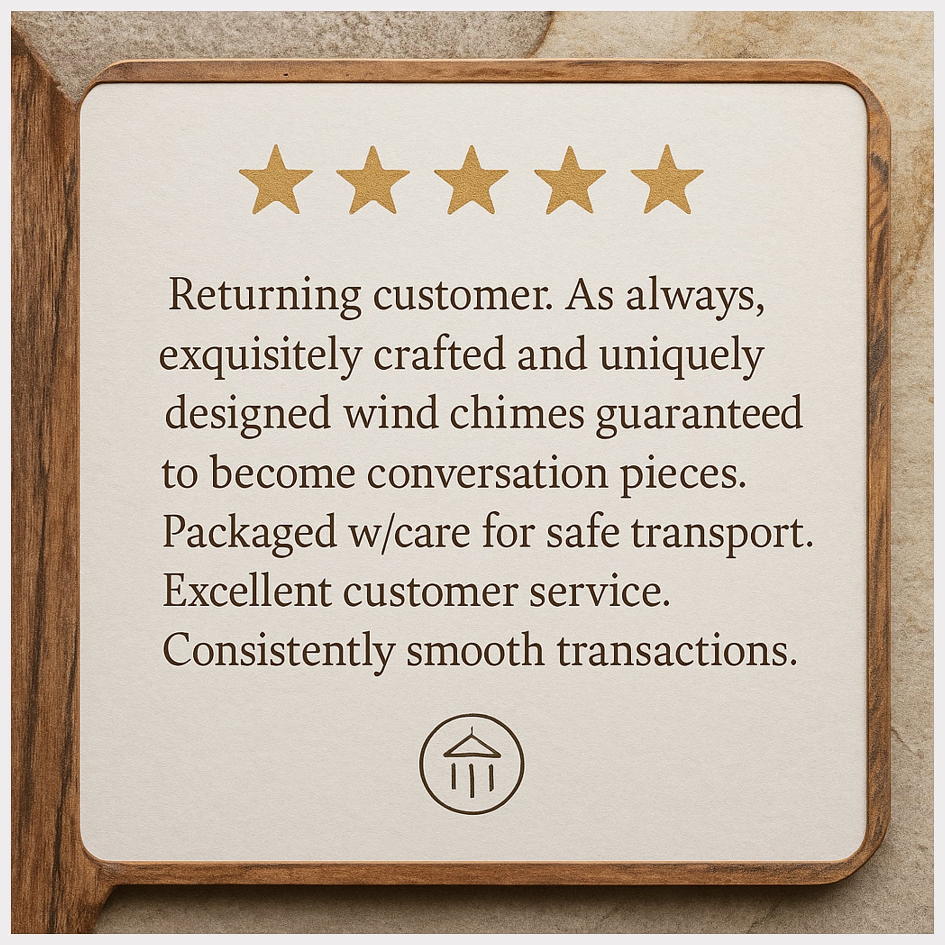 Graphic, five star review, Coast Chimes