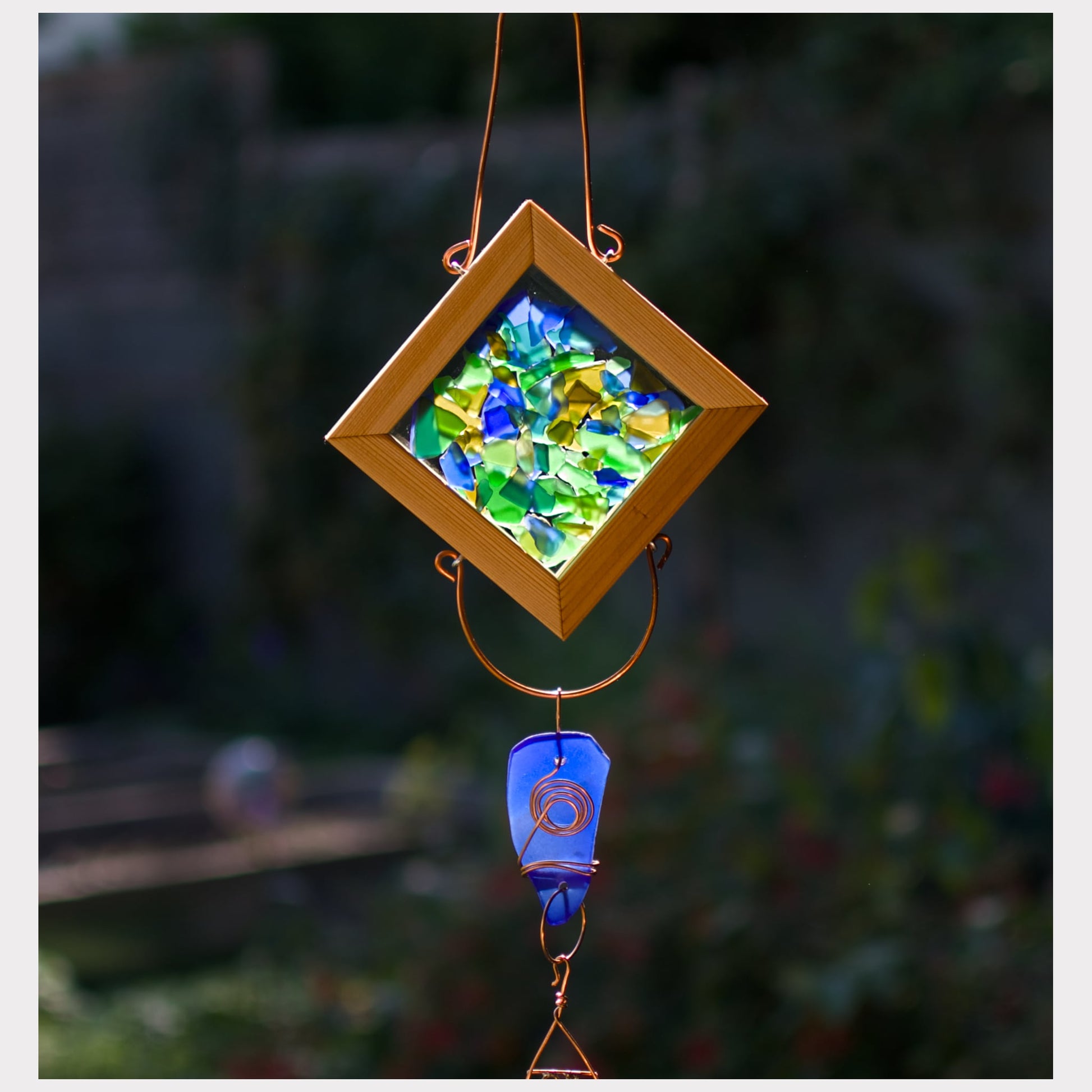 detail, kaleidoscope wind chime