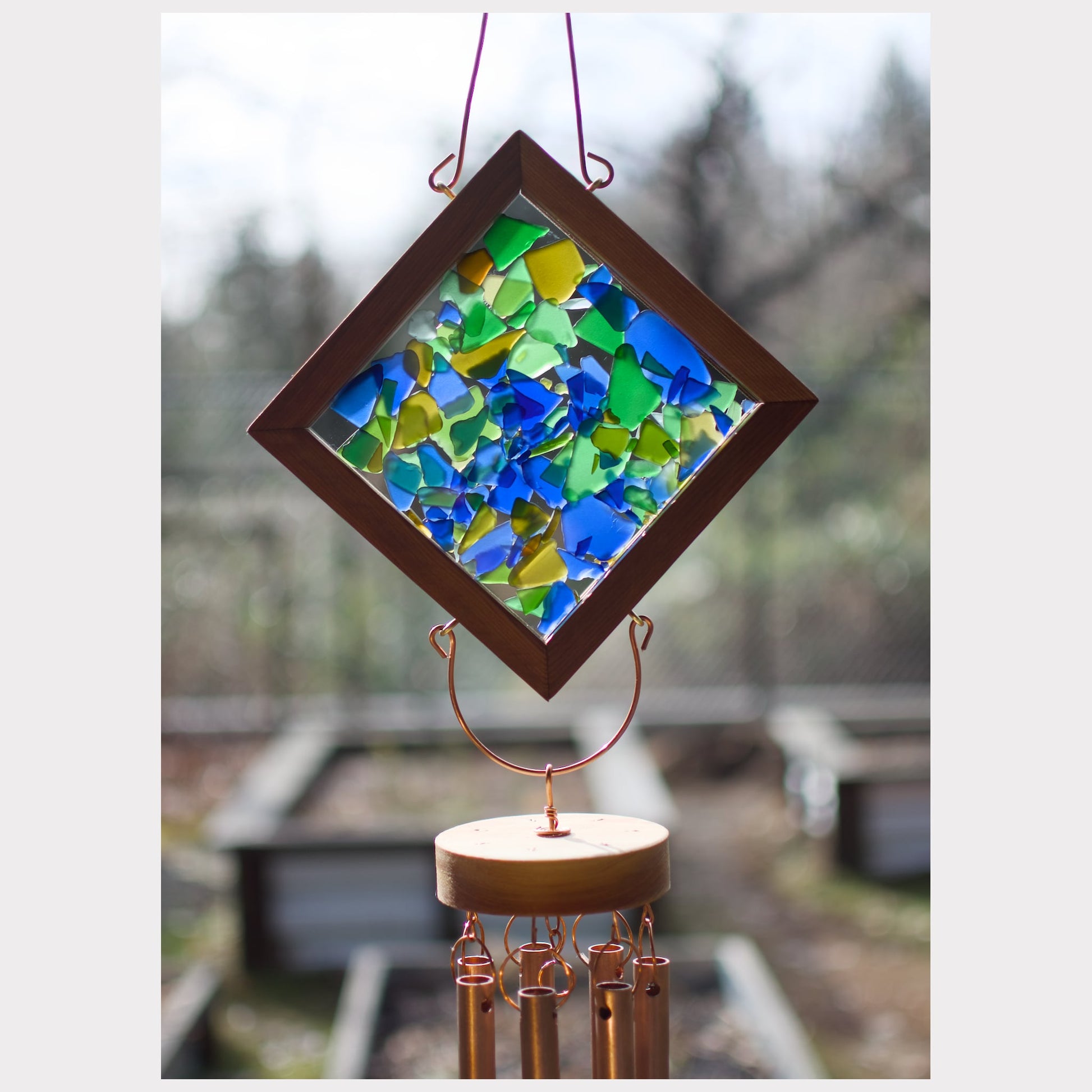 detail, kaleidoscope wind chime