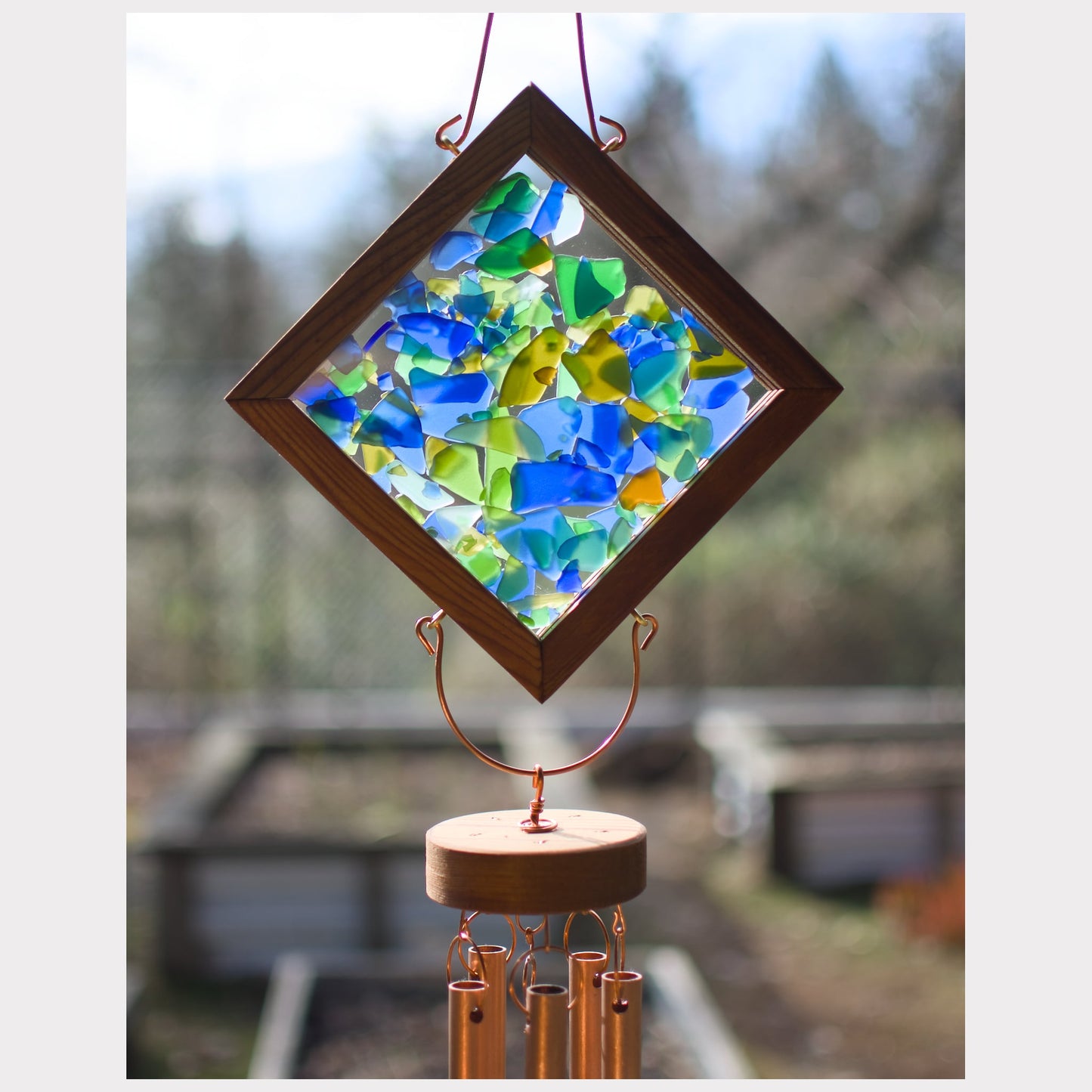 detail, kaleidoscope wind chime