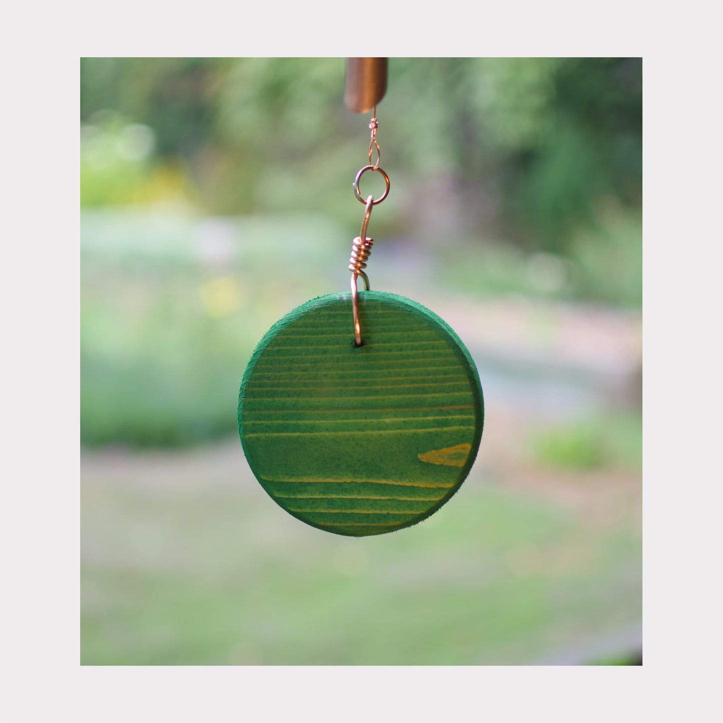 Copper Wind Chime - Coastal Forest Windsail - Peaceful Sound - (7 Chimes - Most Popular)