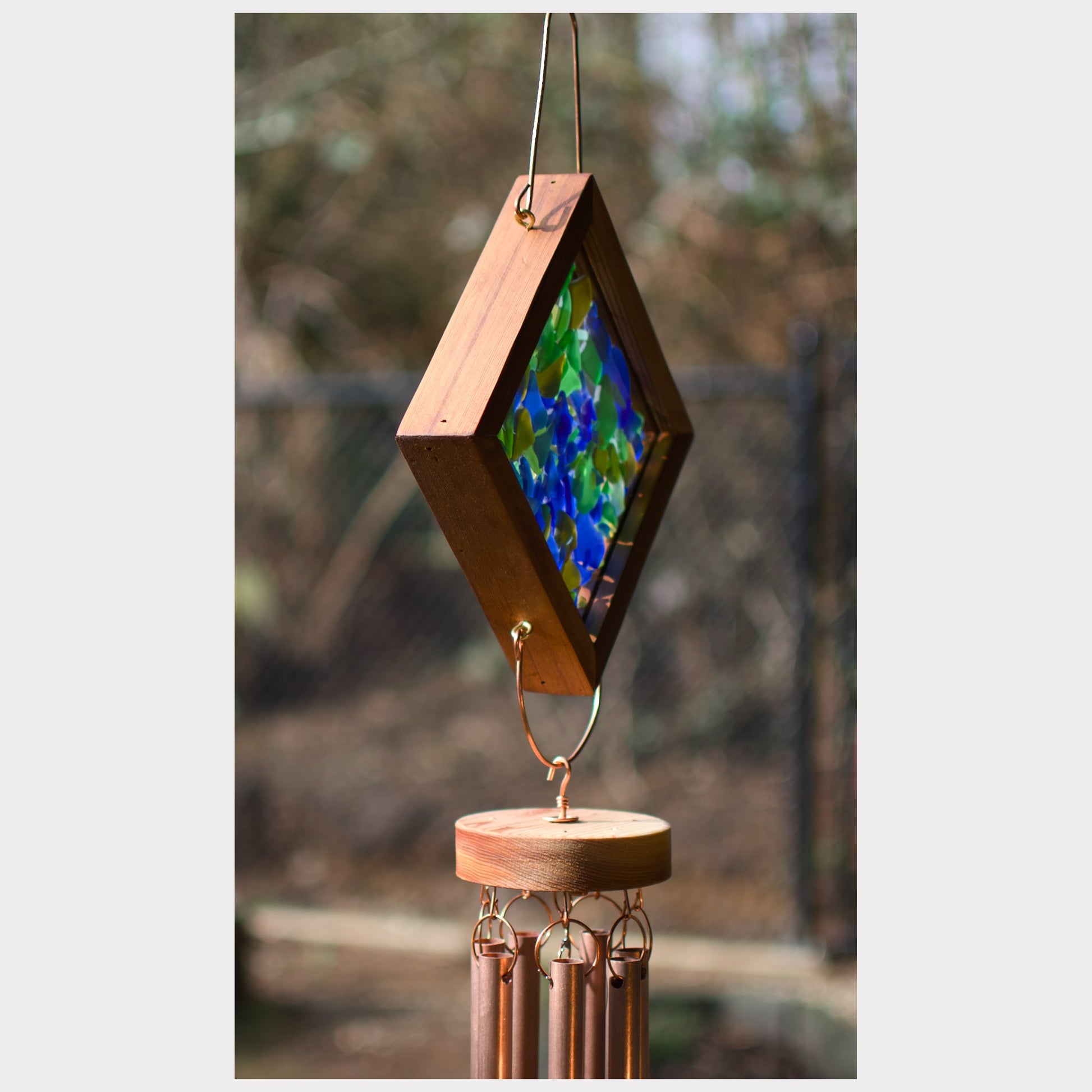 sideview, kaleidoscope wind chime