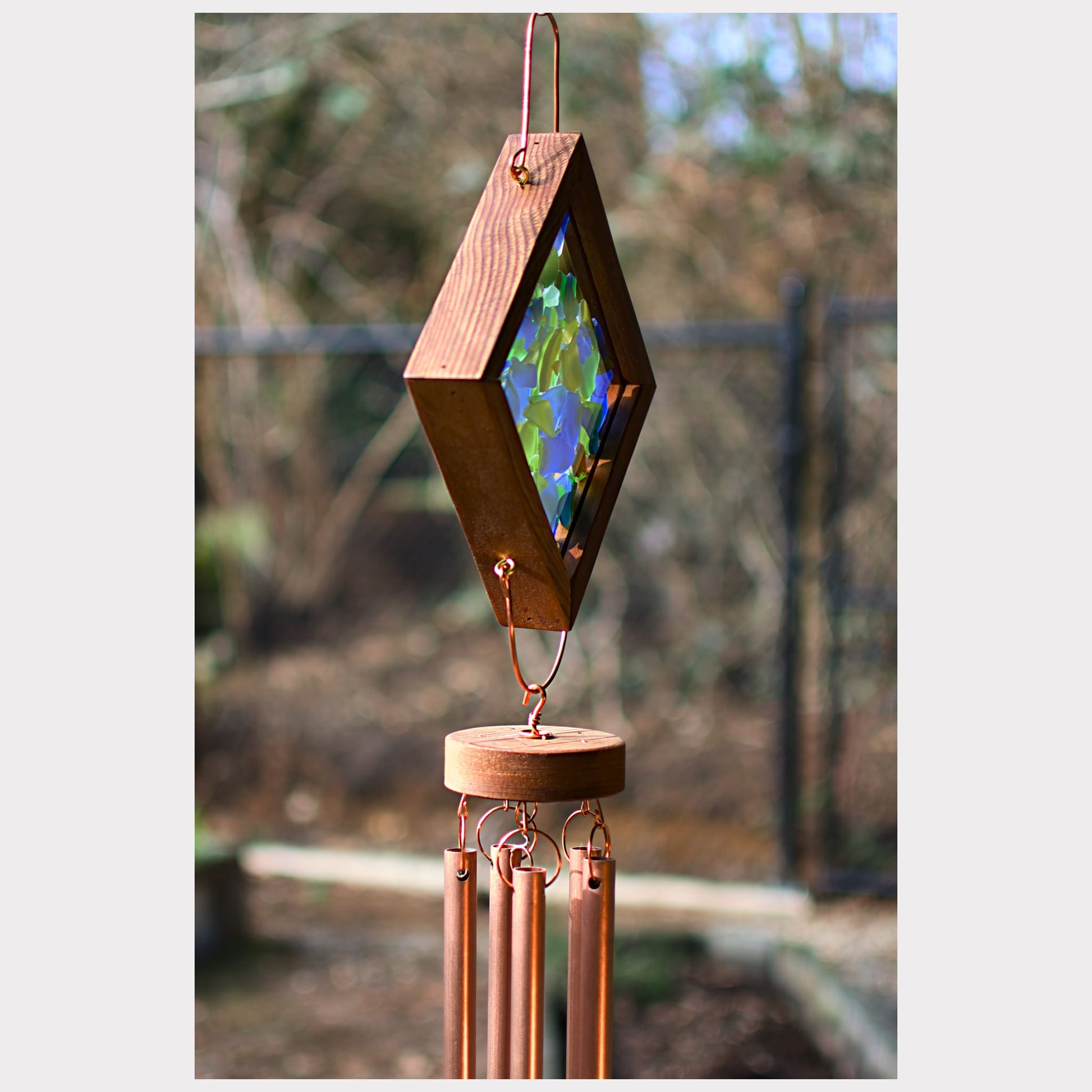 sideview, kaleidoscope wind chime