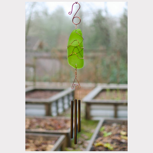 Wind Chime Beach Verre Cuivre Laiton Outdoor Windchimes