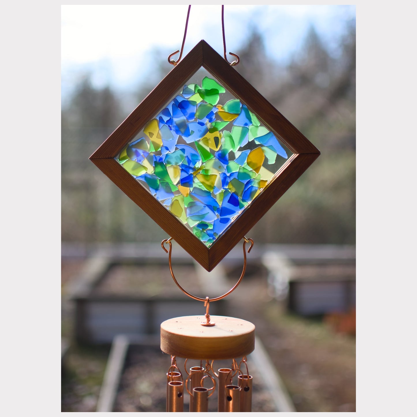 detail, kaleidoscope wind chime