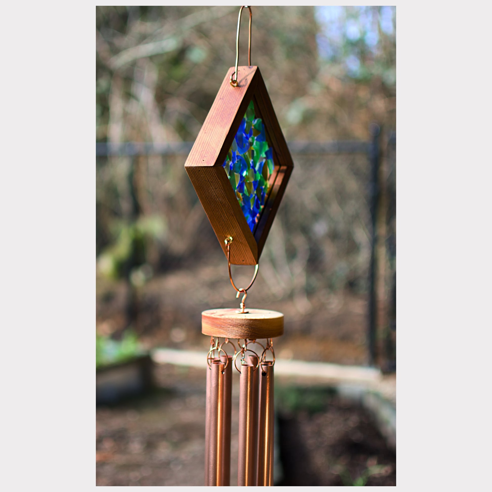 sideview, kaleidoscope wind chime