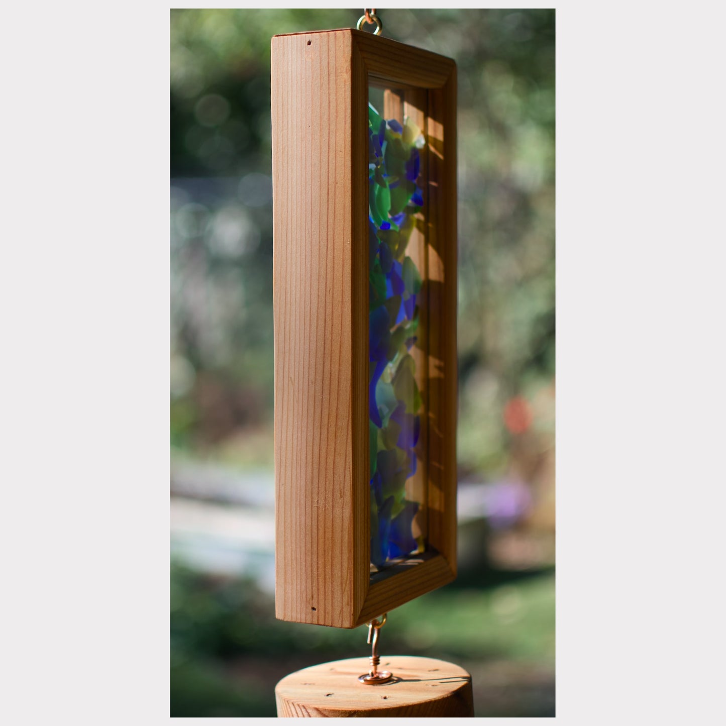Sideview, kaleidoscope wind chime.