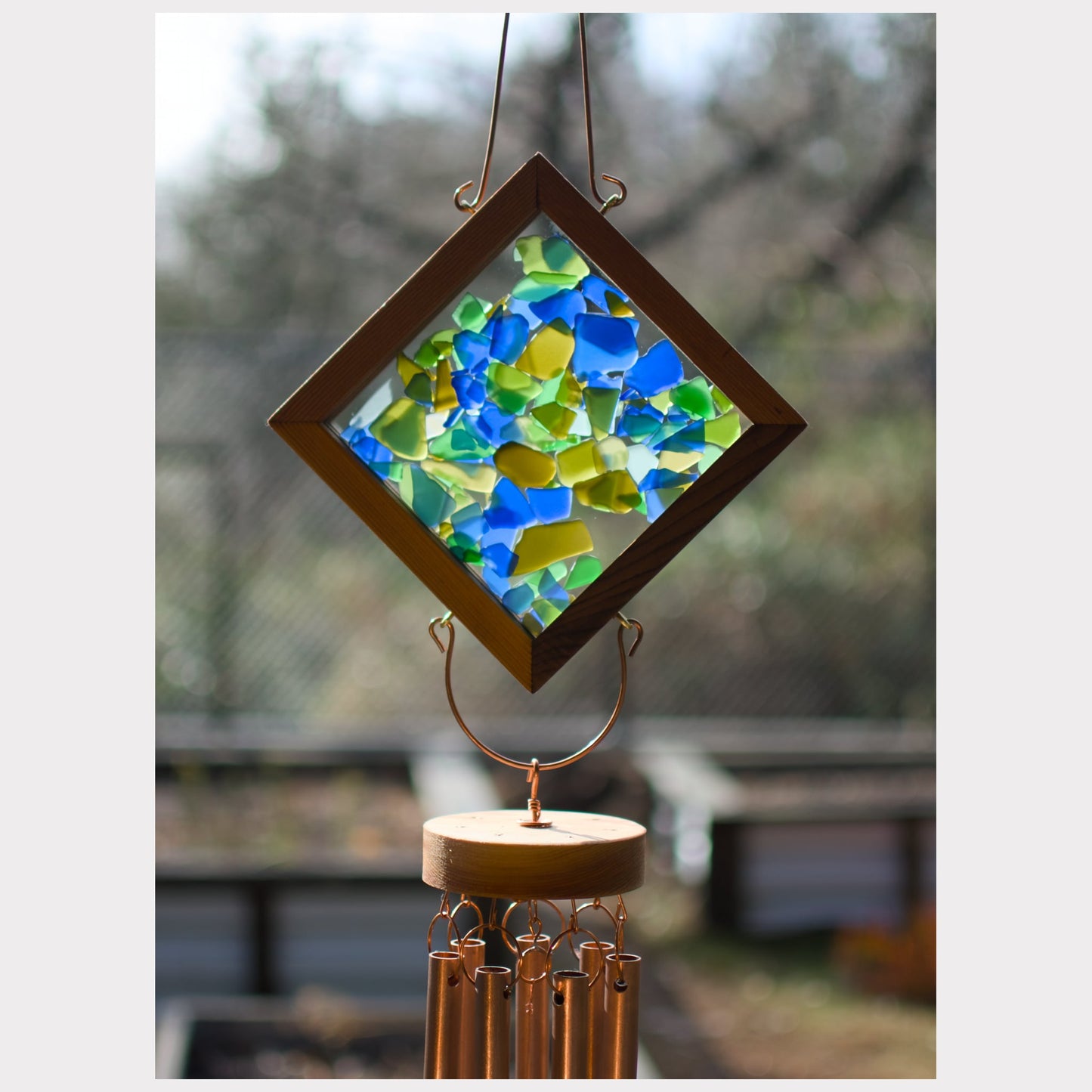 detail, kaleidoscope wind chime