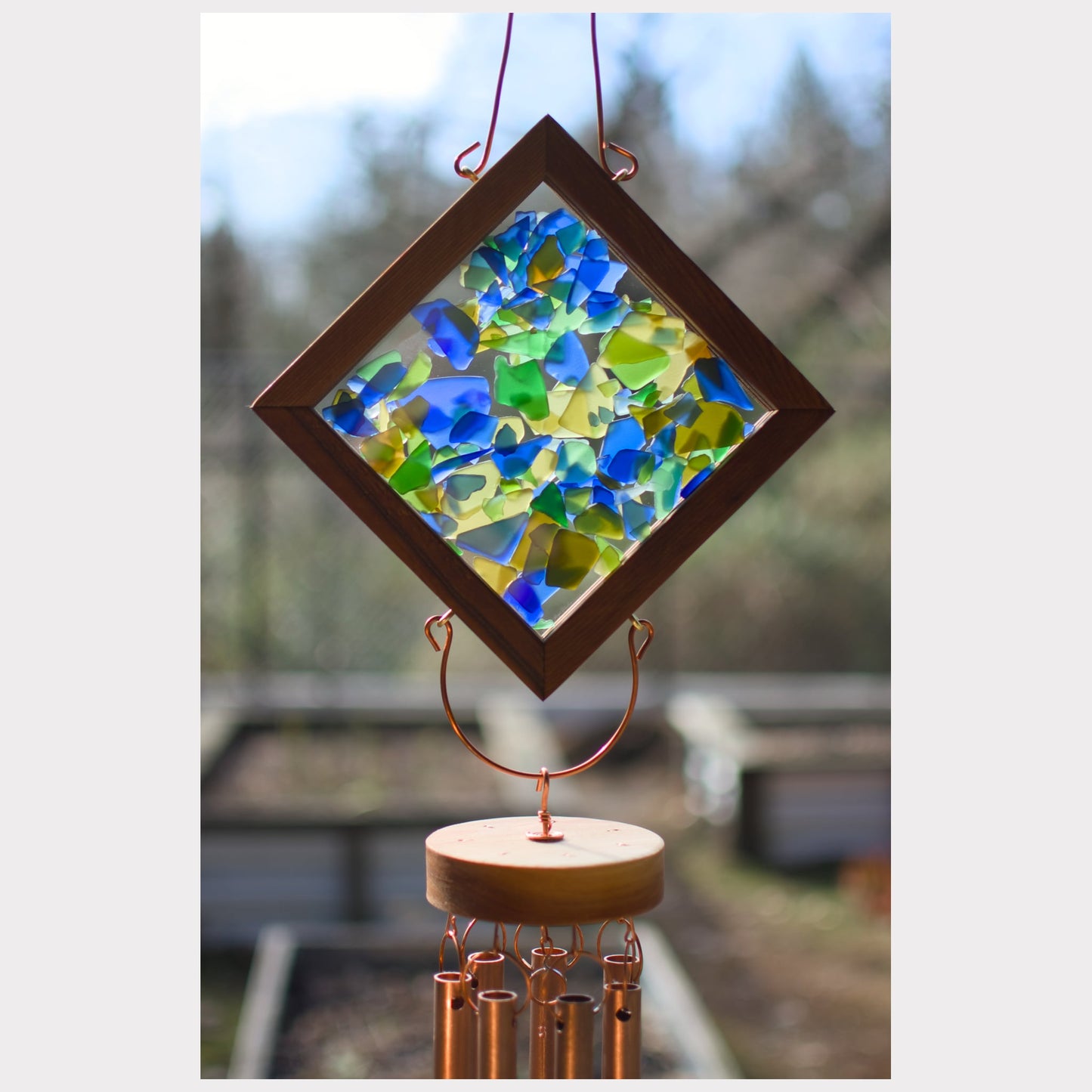 detail, kaleidoscope wind chime