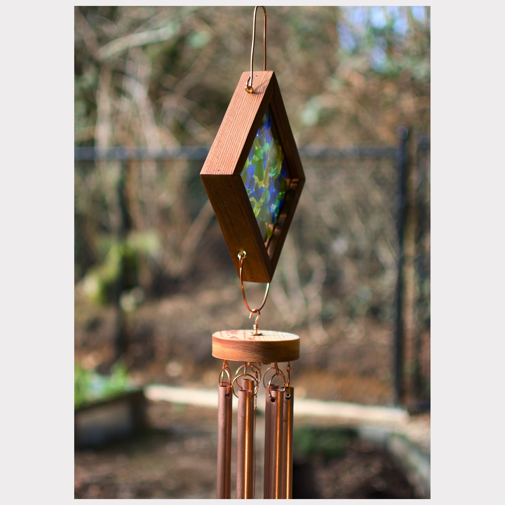 sideview, kaleidoscope wind chime